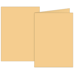Klappkarten Universalpapier | B6, 200 g/m², honig, 10 Stück