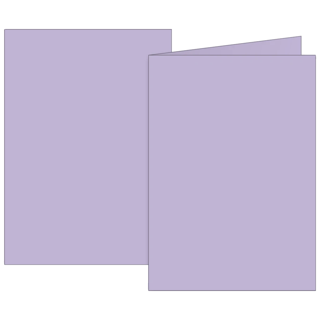 Klappkarten Universalpapier | B6, 200 g/m², flieder, 10 Stück