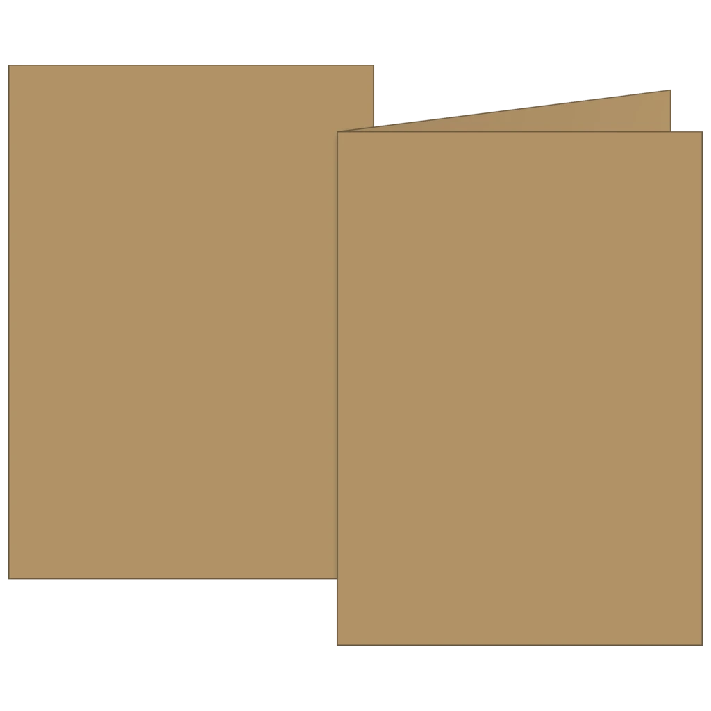 Klappkarten Universalpapier | B6, 200 g/m², sand, 10 Stück