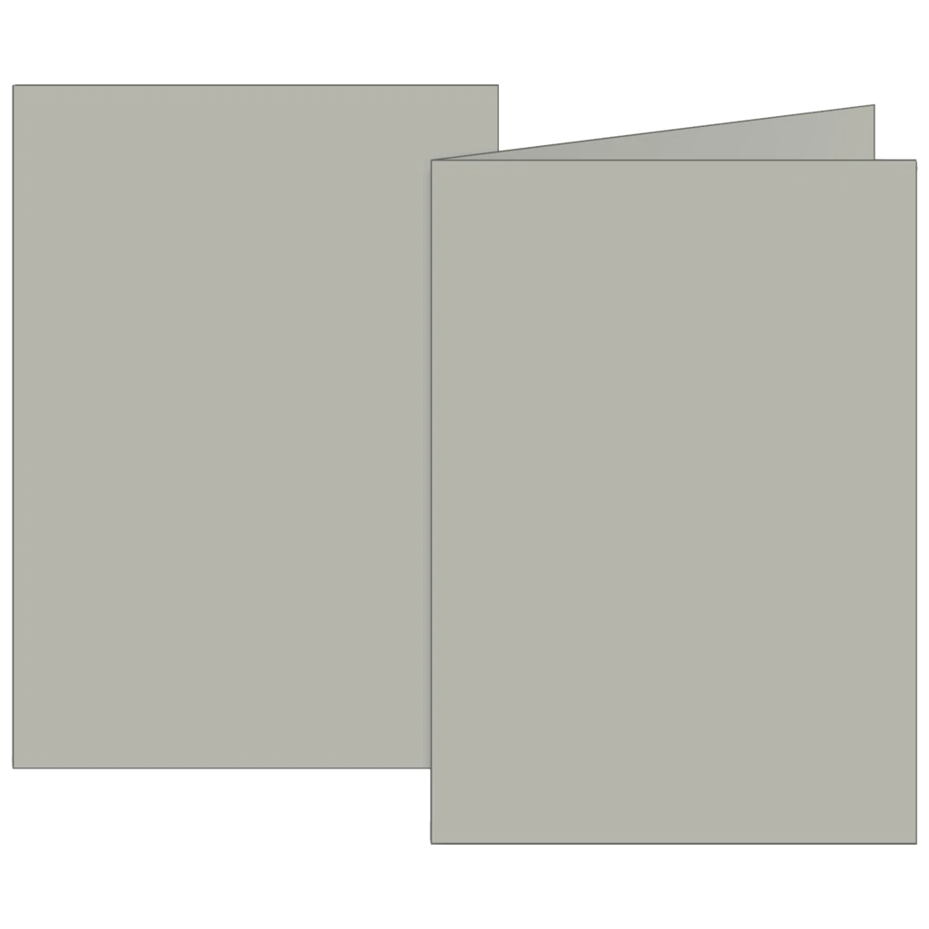 Klappkarten Universalpapier | B6, 200 g/m², grau, 10 Stück