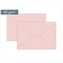 Briefumschläge Universalpapier | B6, 80 g/m², rosé