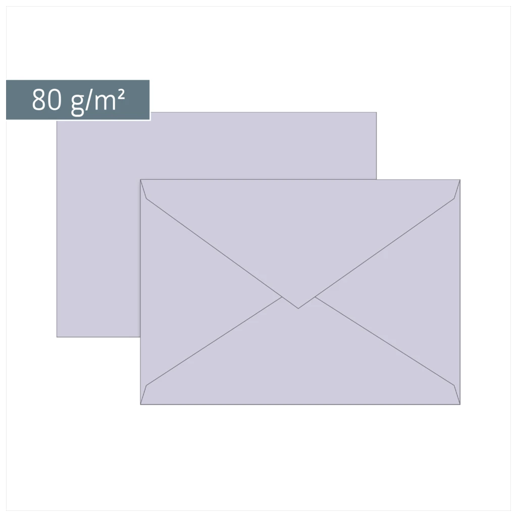 Briefumschläge Universalpapier | B6, 80 g/m², lilac