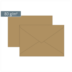 Briefumschläge Universalpapier | B6, 80 g/m², sand