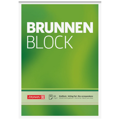 Briefblock „BRUNNEN-Block“ | A5, Lineatur 6, 50 Blatt, grün