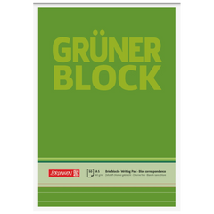 Briefblock „Grüner Block“ | A5, liniert, 50 Blatt, grün