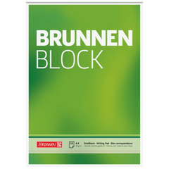 Briefblock „BRUNNEN-Block“ | A4, Lineatur 20, 50 Blatt, grün