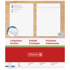 Luftpolstertaschen | 240×275 mm, 15, 75 g/m², weiß, 2 Stück