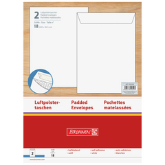 Luftpolstertaschen | 240×350 mm, 18, 75 g/m², weiß, 2 Stück