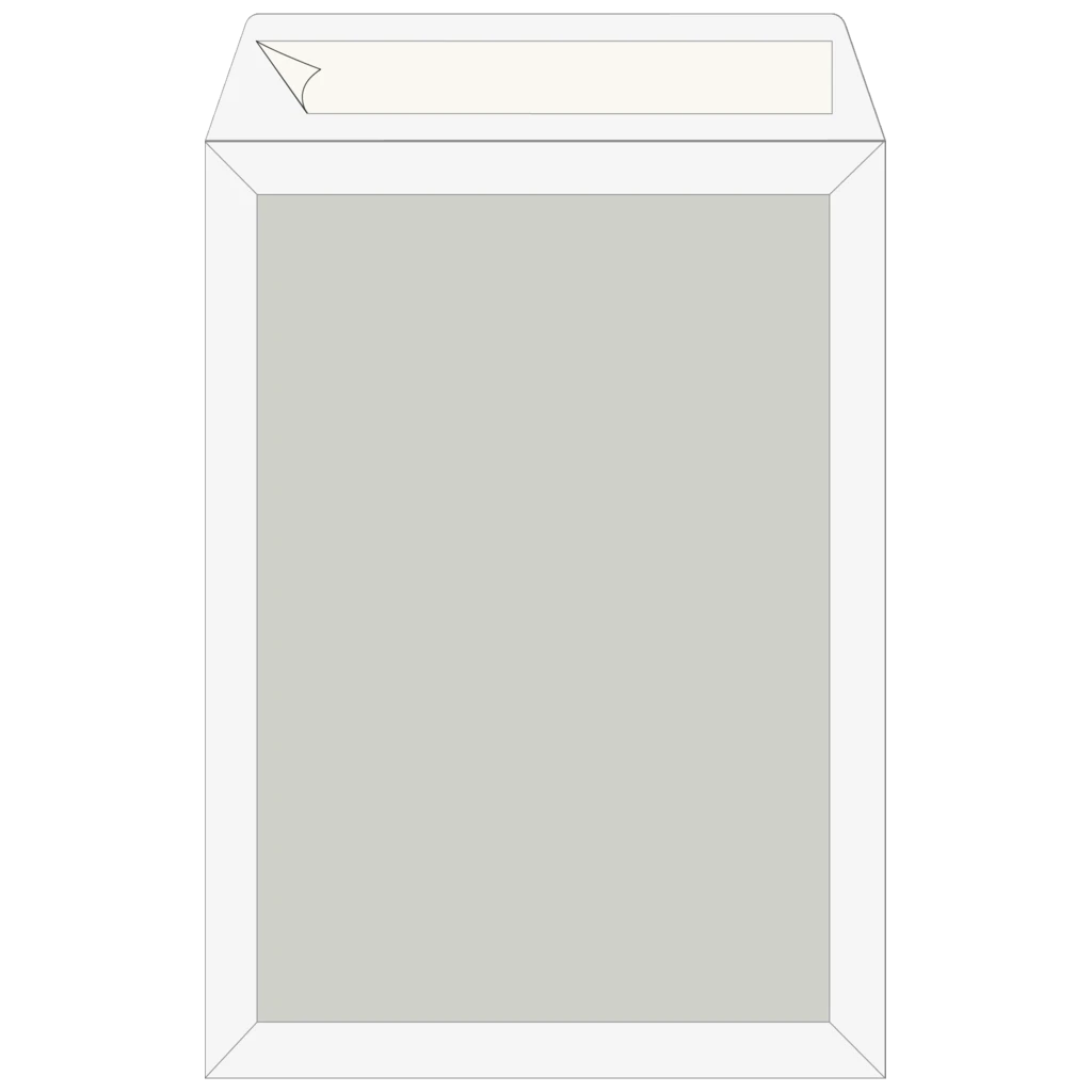 Versandtaschen mit Kartonrückwand | 176×250 mm, B5, 120 g/m², weiß, 5 Stück