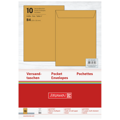 Versandtaschen | 250×353 mm, B4, 110 g/m², braun, 10 Stück