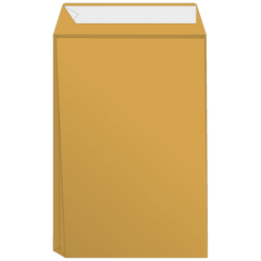 Versandtaschen mit Faltboden | 229×324 mm, C4, 125 g/m², braun, 50 Stück