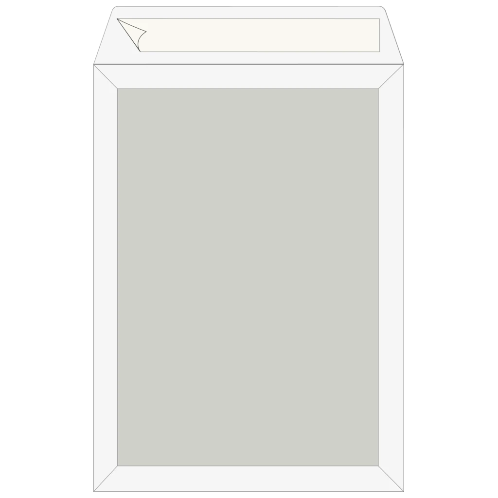 Versandtaschen mit Kartonrückwand | 250×353 mm, B4, 120 g/m², weiß, 5 Stück