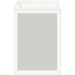Versandtaschen mit Kartonrückwand | 250×353 mm, B4, 120 g/m², weiß, 5 Stück