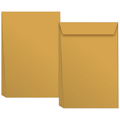 Versandtaschen mit Faltboden | 250×353 mm, B4, 130 g/m², braun, 50 Stück