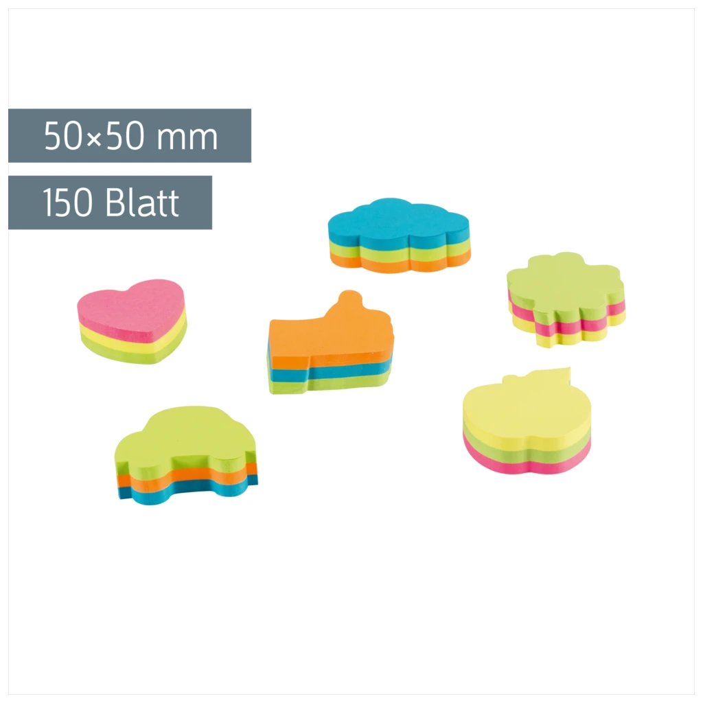 Haftnotizblock | 150 Blatt, sortiert