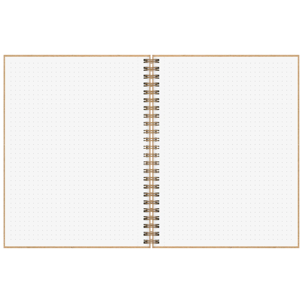 Notizbuch Premium Wire | A5, punktiert, caramel