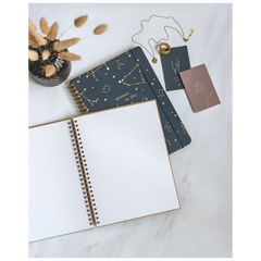 Notizbuch Premium Wire | A5, punktiert, caramel