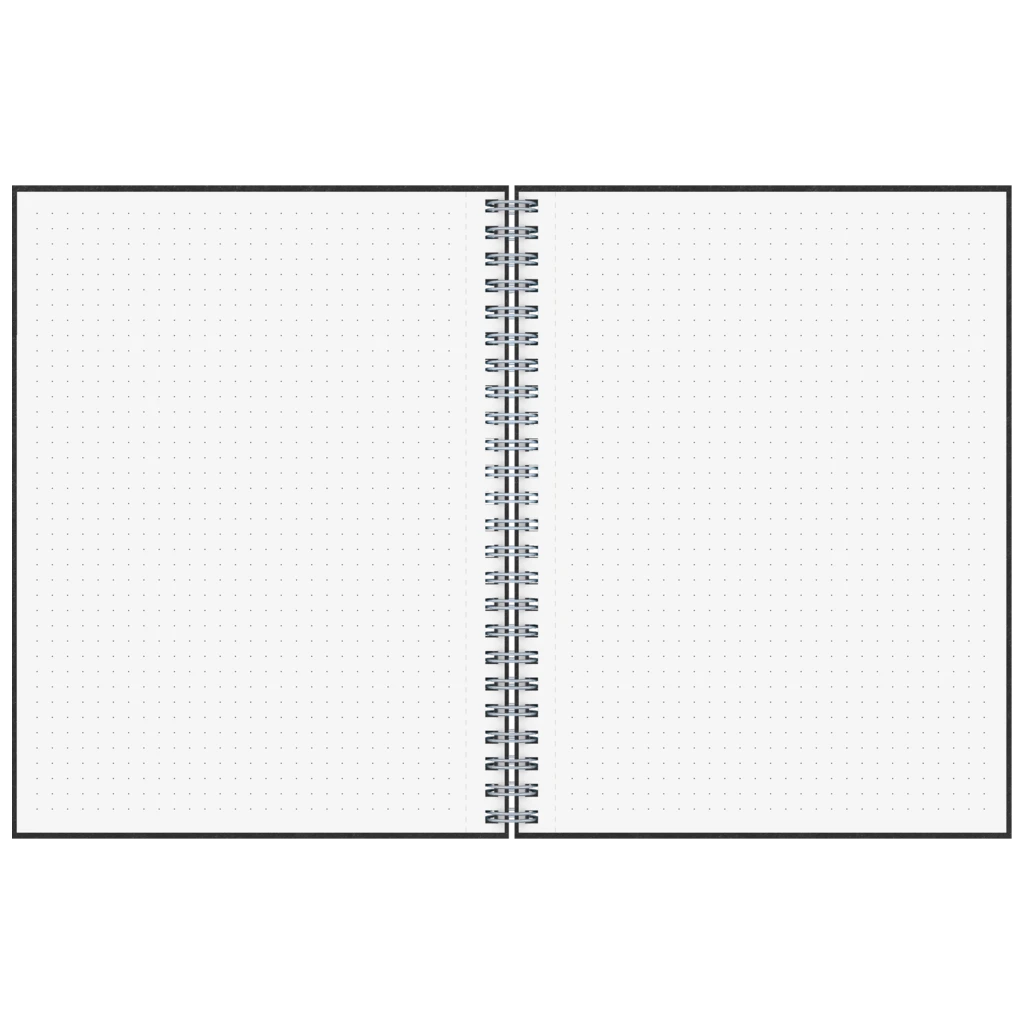 Notizbuch Premium Wire | A5, punktiert, schwarz