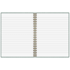 Notizbuch Premium Wire | A5, liniert, forest green
