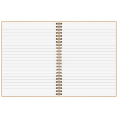 Notizbuch Premium Wire | A5, liniert, caramel