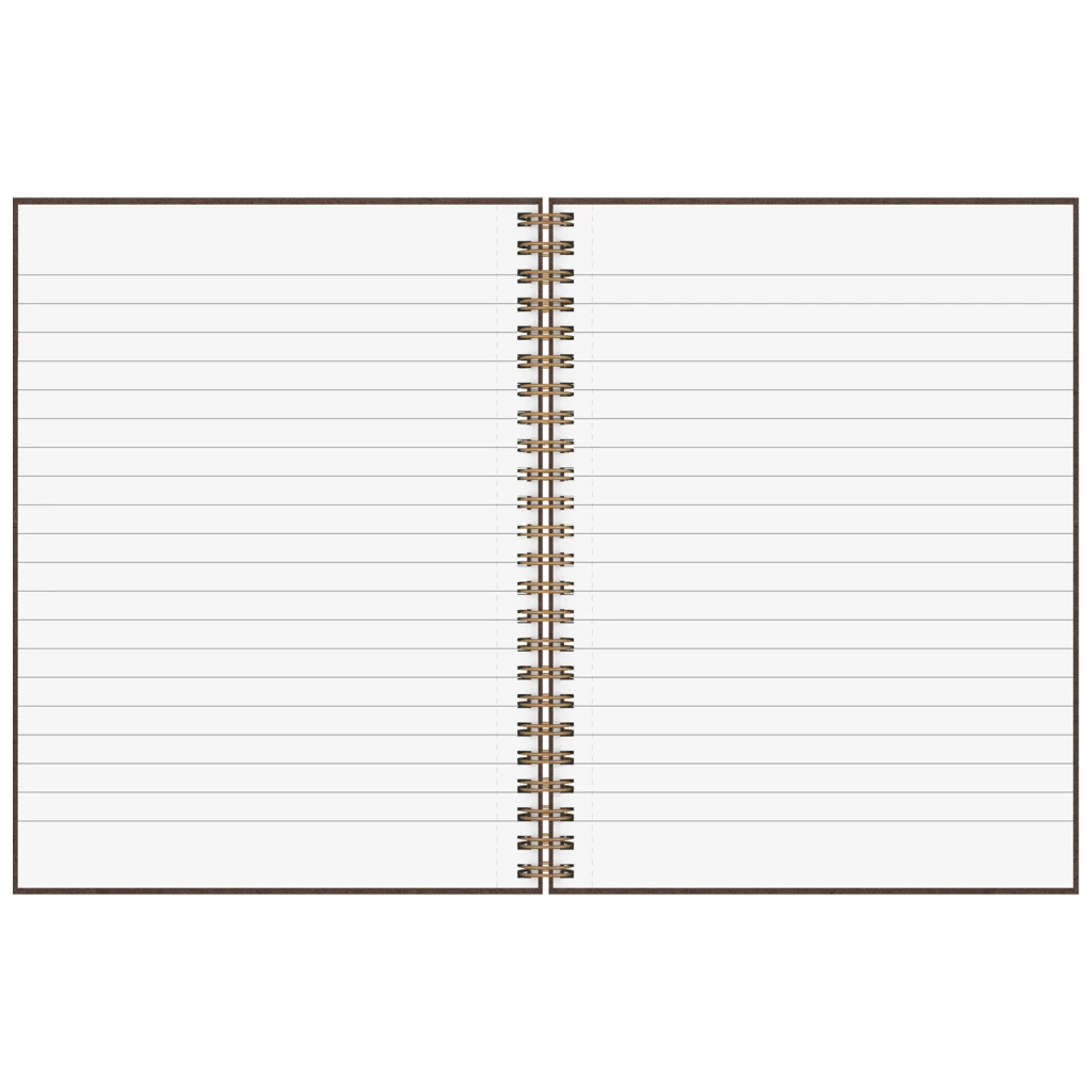 Notizbuch Premium Wire | A5, liniert, chocolate