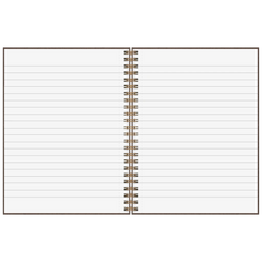 Notizbuch Premium Wire | A5, liniert, chocolate