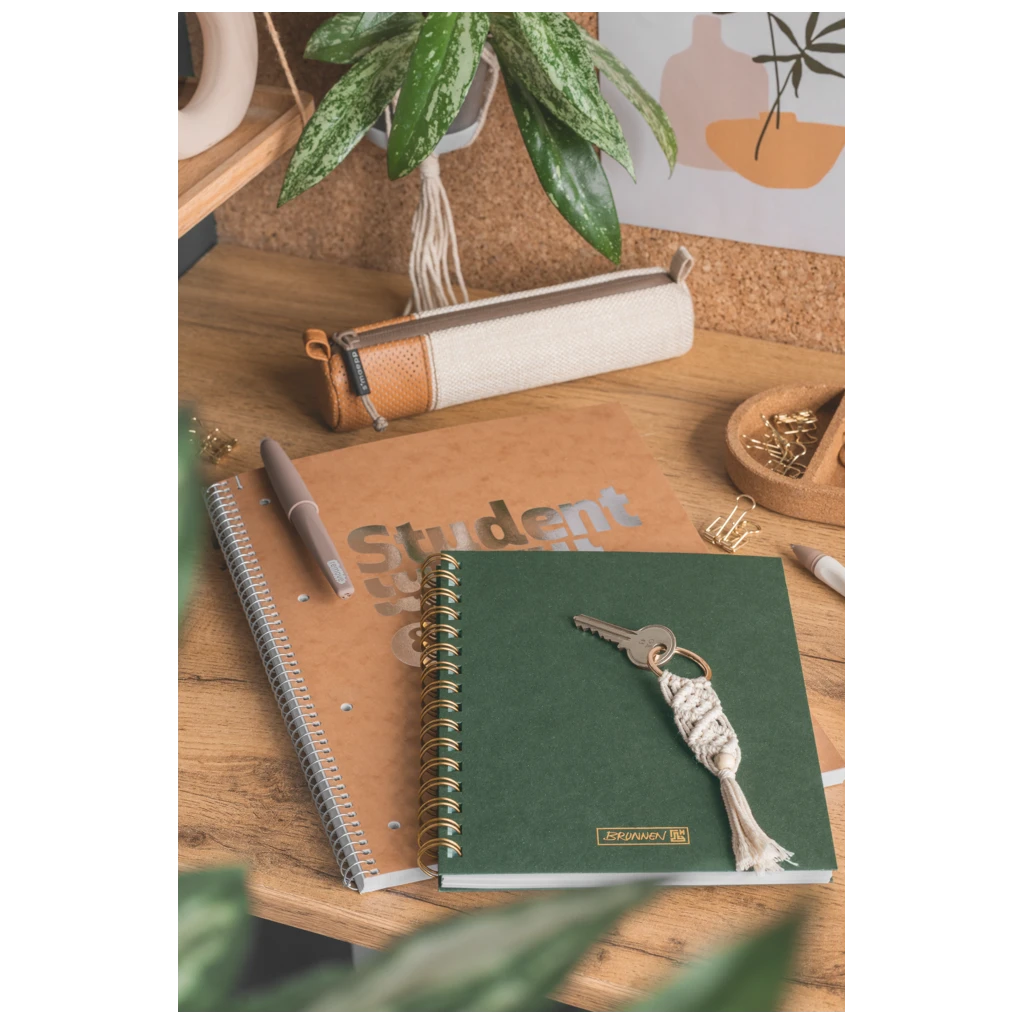 Notizbuch Premium Wire | A5, kariert, forest green