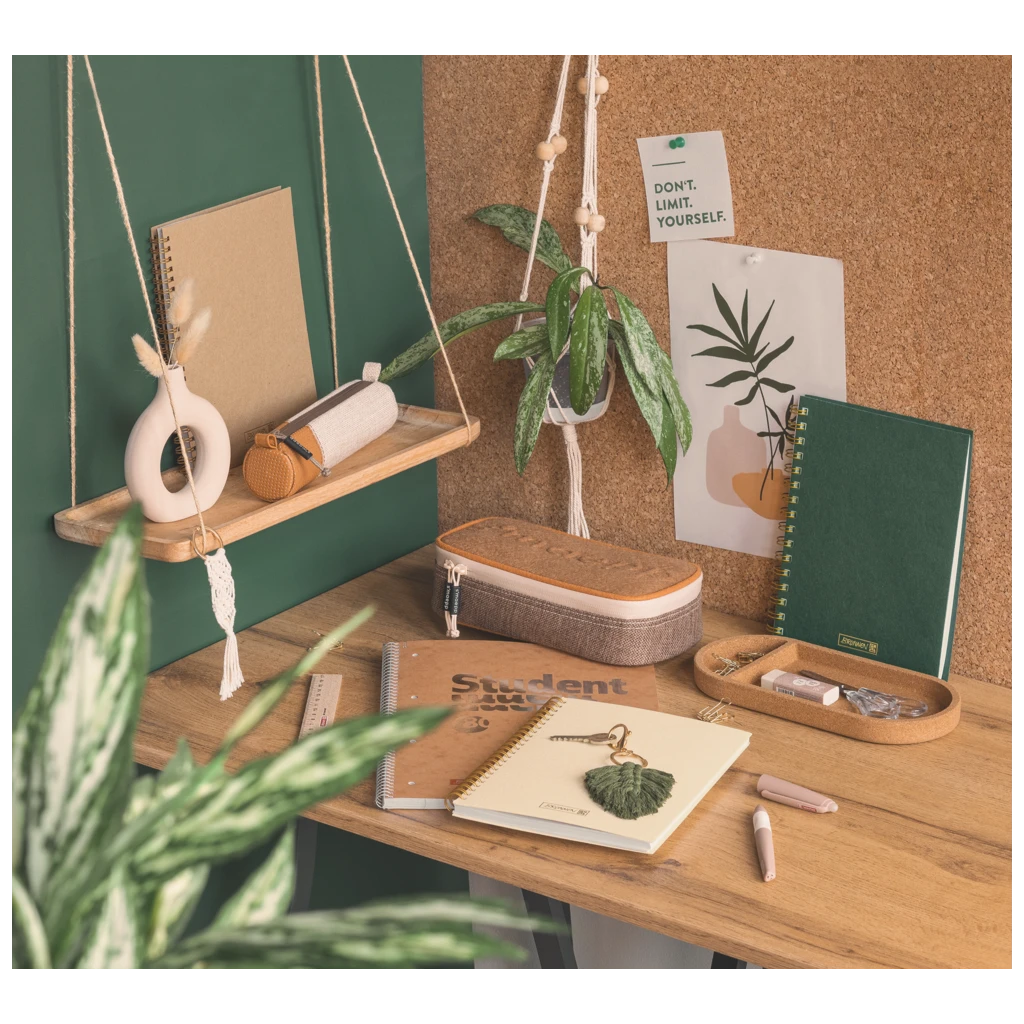 Notizbuch Premium Wire | A5, kariert, forest green