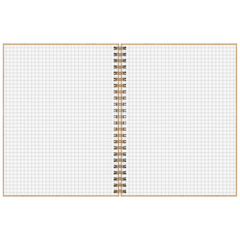 Notizbuch Premium Wire | A5, kariert, caramel