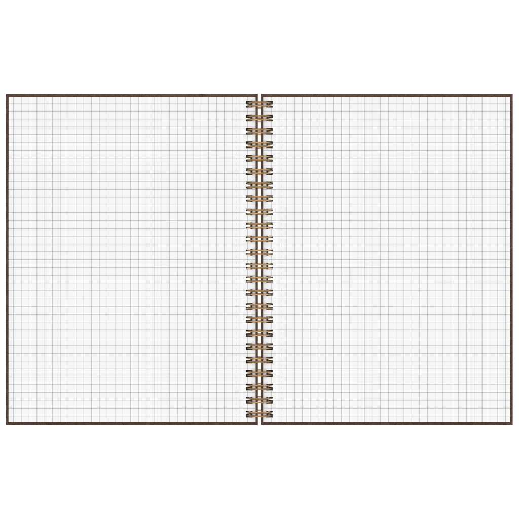Notizbuch Premium Wire | A5, kariert, chocolate