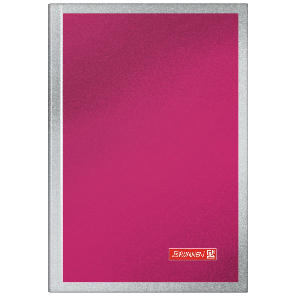 Notizbuch Premium Metallic | A6, kariert, fuchsia