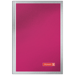 Notizbuch Premium Metallic | A6, kariert, fuchsia