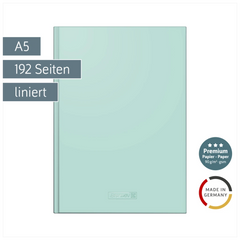 Notizbuch Premium Colour Line | A5, liniert, mint