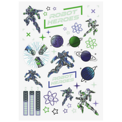 Freundebuch Robot Heroes | 16×21 cm, 80 Seiten, dunkelblau