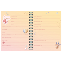Freundebuch Sunny Ocean | 16×21 cm, 80 Seiten, mehrfarbig, pastell