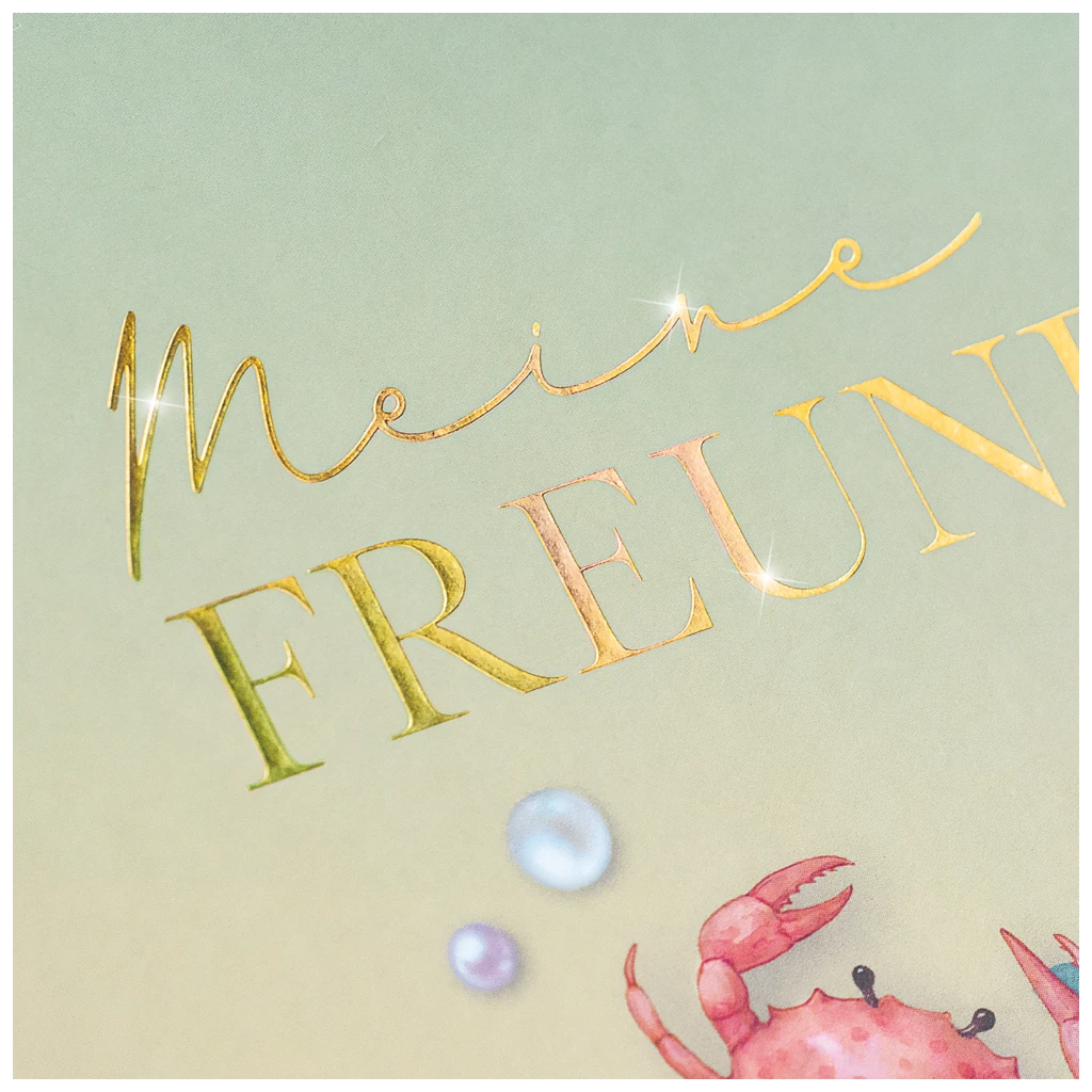 Freundebuch Sunny Ocean | 16×21 cm, 80 Seiten, mehrfarbig, pastell