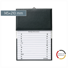Telefon-Schuppenregister | 145×98 mm, schwarz