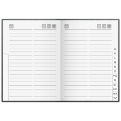 Adressbuch | 100×140 mm, 128 Seiten, sortiert