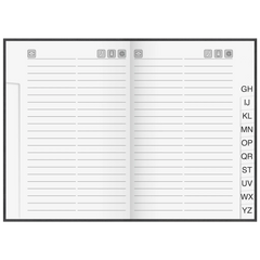 Adressbuch „Virando“ | A5, 128 Seiten, schwarz