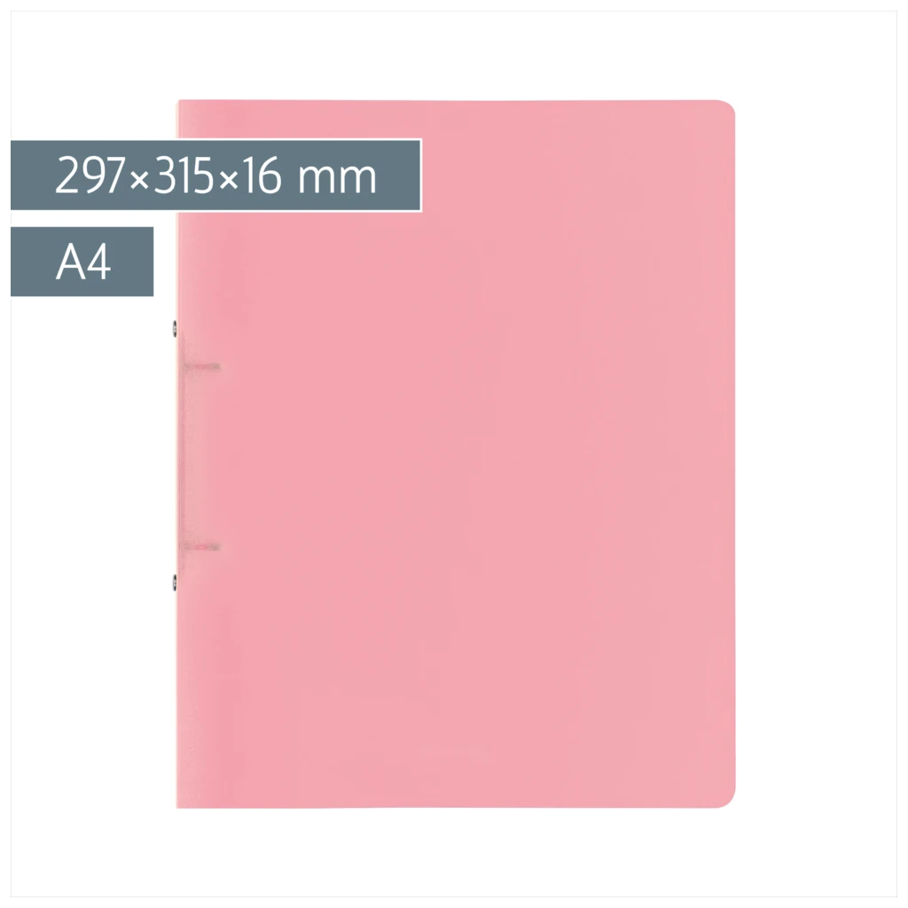 Ringbuch FACT!pp | A4, 2 Ringe, Füllhöhe: 16 mm, pastellrosa