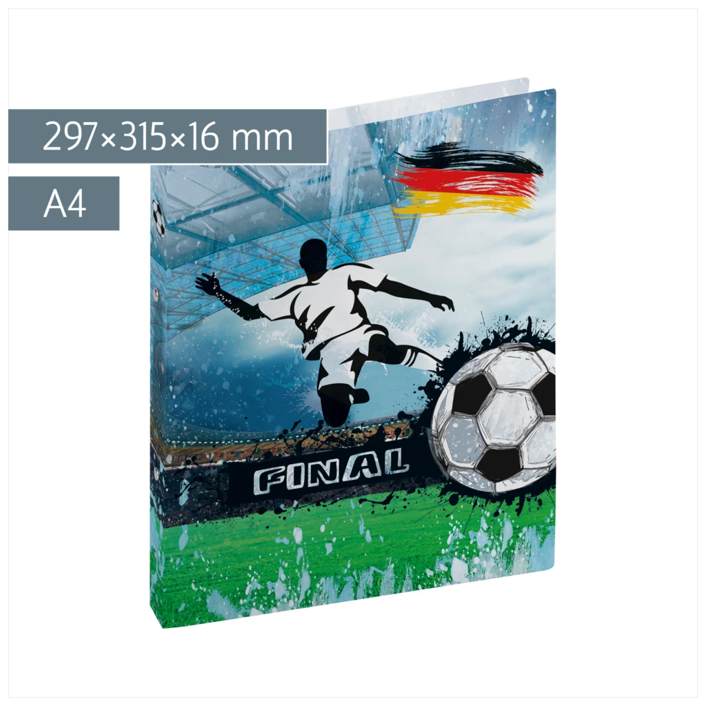 Ringbuch „Deutschland“ Fußball | A4, 2 Ringe, Füllhöhe: 16 mm, mehrfarbig