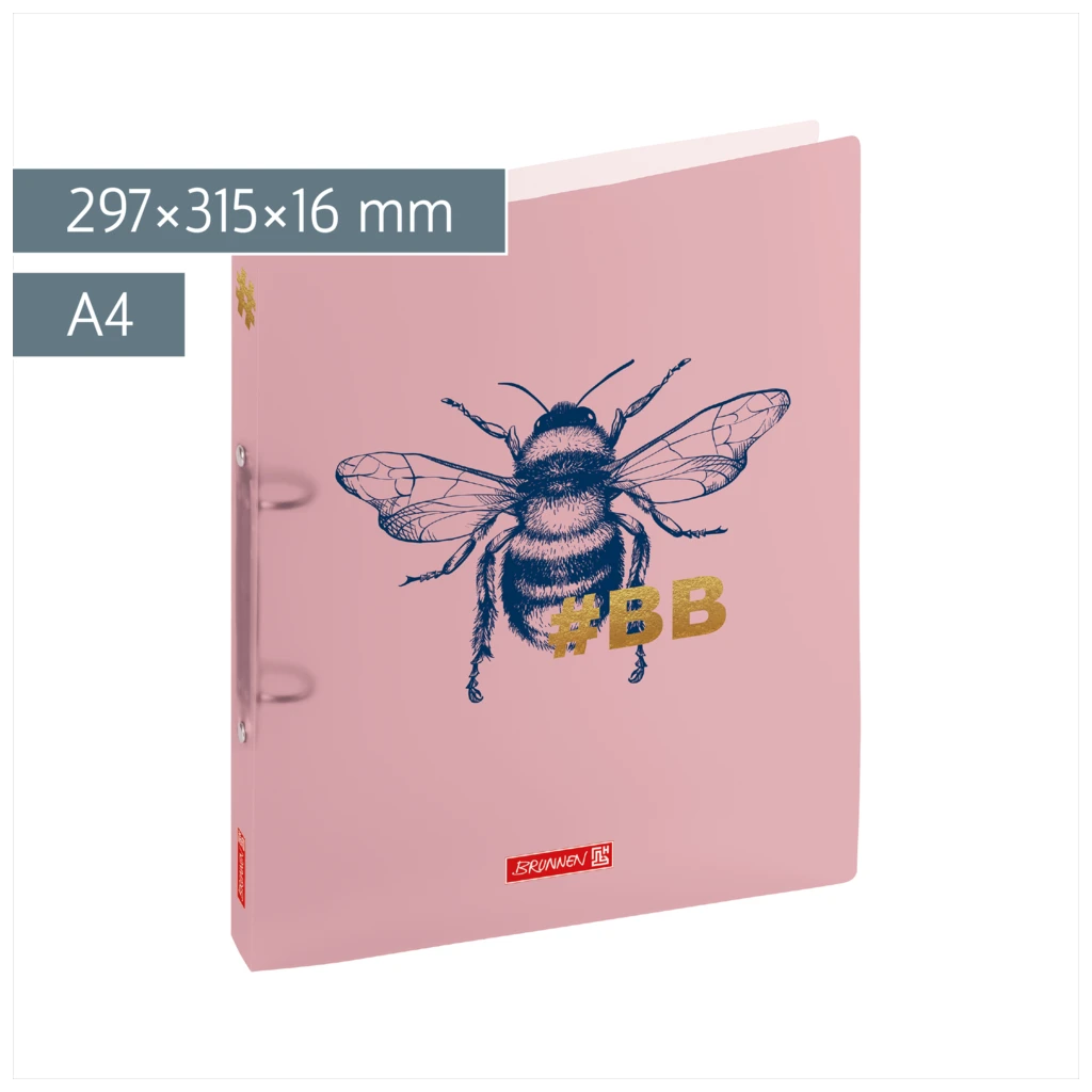 Ringbuch #Harmony | A4, 2 Ringe, Füllhöhe: 16 mm, rosa