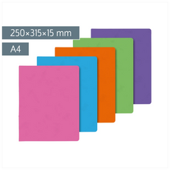 Ringbuch FACT!plus | A4, 4 Ringe, Füllhöhe: 15 mm, sortiert