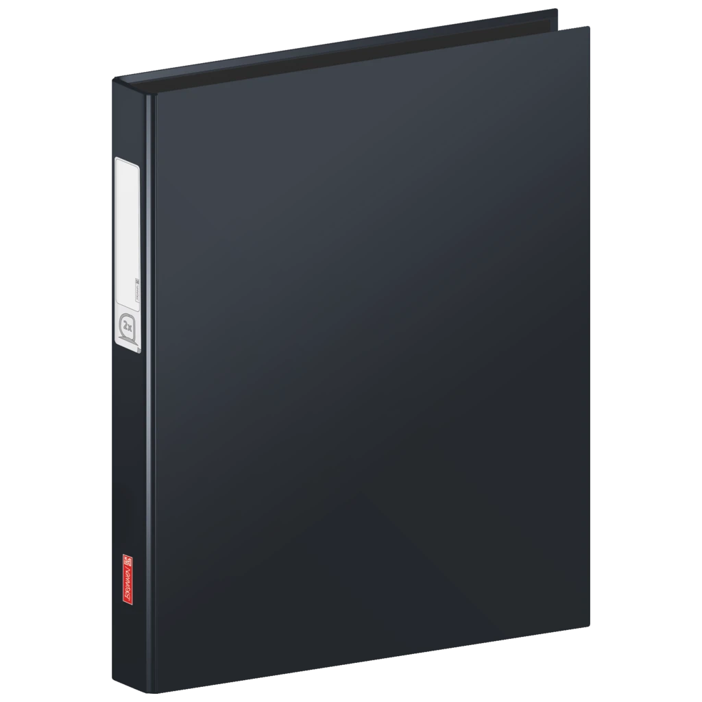 Ringbuch | A4, 2 Ringe, Füllhöhe: 20 mm, schwarz