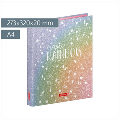 Ringbuch Magic Rainbow | A4, 2 Ringe, Füllhöhe: 20 mm, regenbogen