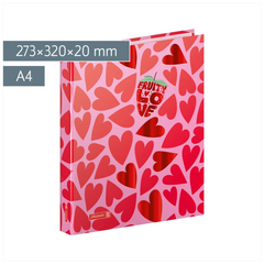 Ringbuch Fruity Love | A4, 2 Ringe, Füllhöhe: 20 mm, rosa/rot