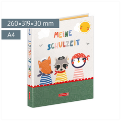 Ringbuch „Meine Schulzeit“ | A4, 2 Bügel, Füllhöhe: 30 mm, mehrfarbig