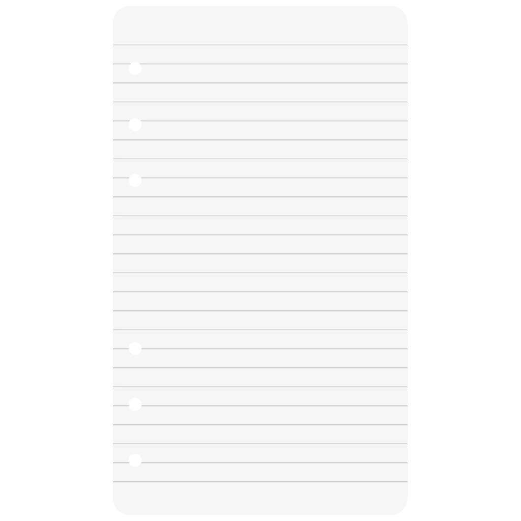 Ringbucheinlagen | A6, liniert, weiß, 50 Blatt