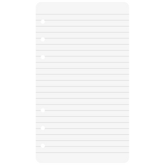 Ringbucheinlagen | A6, liniert, weiß, 50 Blatt