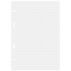 Ringbucheinlagen | A5, 5 mm kariert, weiß, 50 Blatt